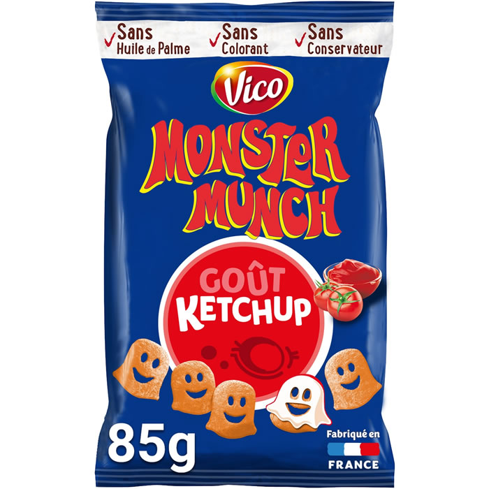 VICO Monster Munch – Chips soufflés saveur ketchup 85g