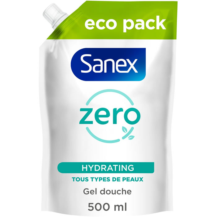 SANEX Zéro % – Recharge gel douche hydratant 500 ml