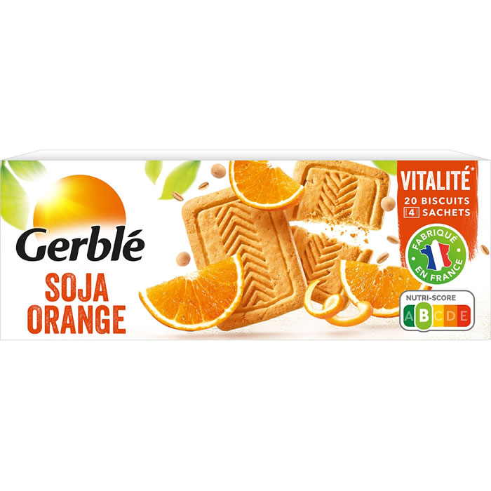 GERBLE Biscuits au soja et à l’orange 280g