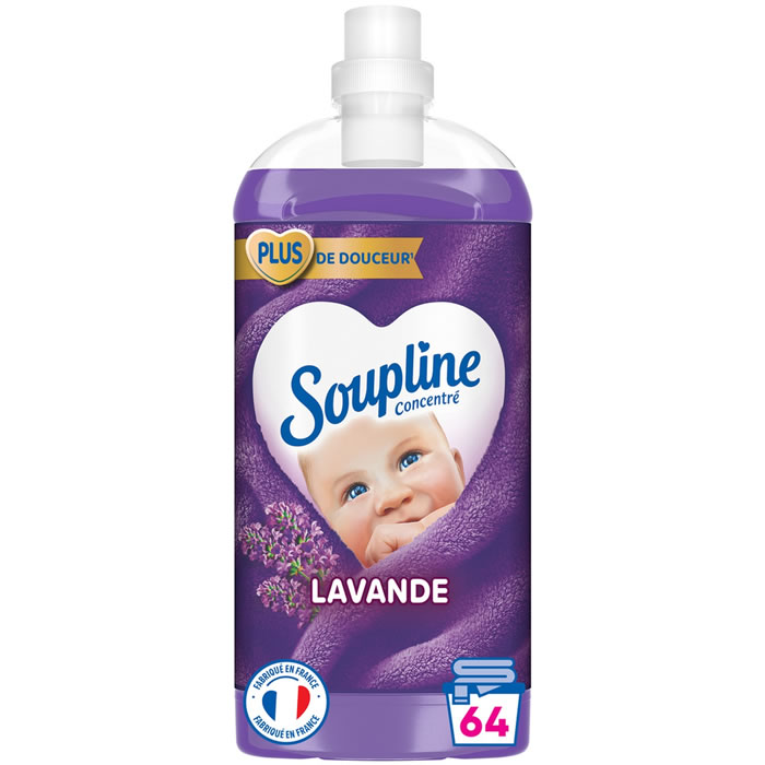 SOUPLINE Lavande Adoucissant concentré lavande 1,35 L