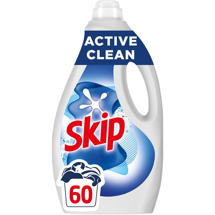 SKIP Active Clean Lessive liquide Grand Format 60 lavages