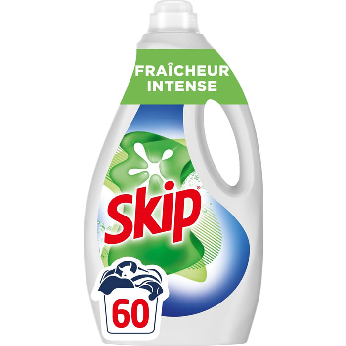 SKIP Lessive liquide fraîcheur intense Grand Format 60 lavages