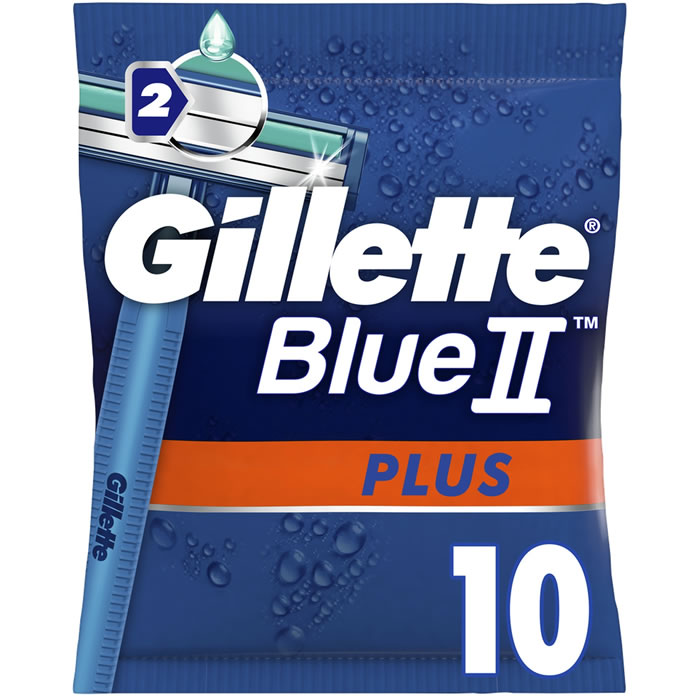 GILLETTE Blue II plus – Rasoir jetable 2 lames