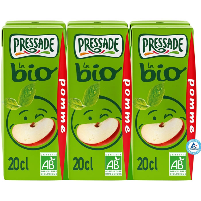 PRESSADE – Briquettes nectar de pomme bio 6 x 20 cl