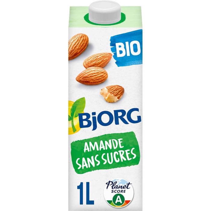 BJORG Boisson végétale au lait d’amande sans sucres bio – 1L