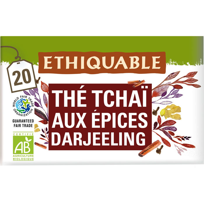 ETHIQUABLE Thé tchaï aux épices bio (36g)