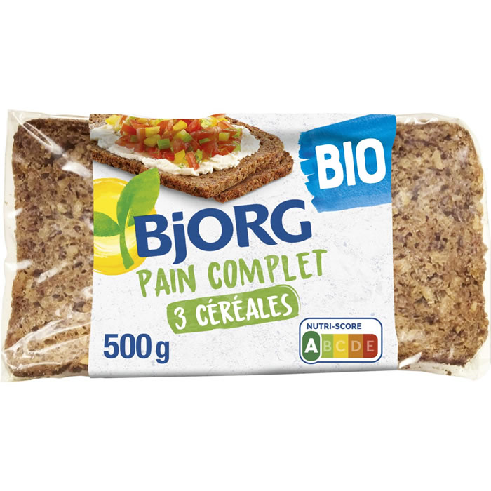 Bjorg – Pain complet aux 3 céréales bio 500g