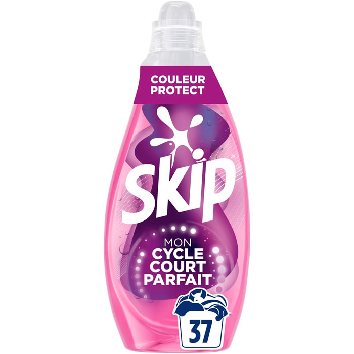 SKIP Cycle Court Lessive liquide couleur protect Moyen Format 37 lavages