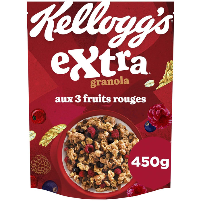 KELLOGG’S Extra – Extra Céréales pépites aux fruits rouges 450g