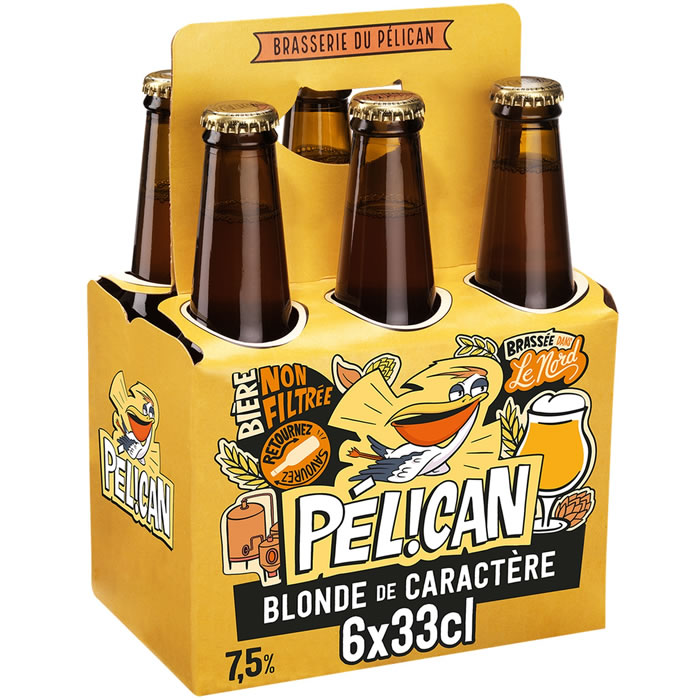 PELICAN – Bière blonde de caractère 6 x 33 cl