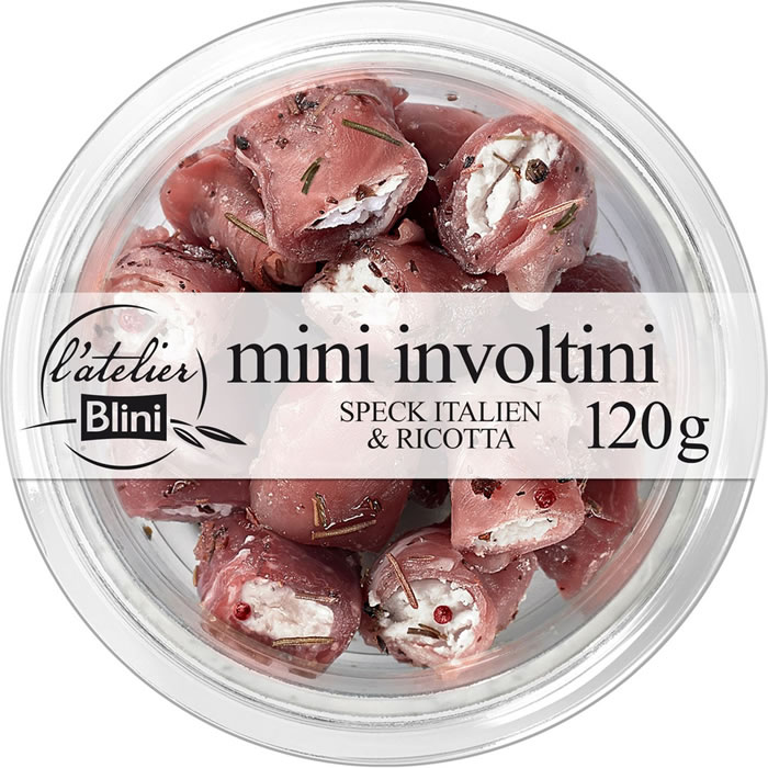 L’ATELIER BLINI – Mini involtini jambon speck et ricotta (120 g)