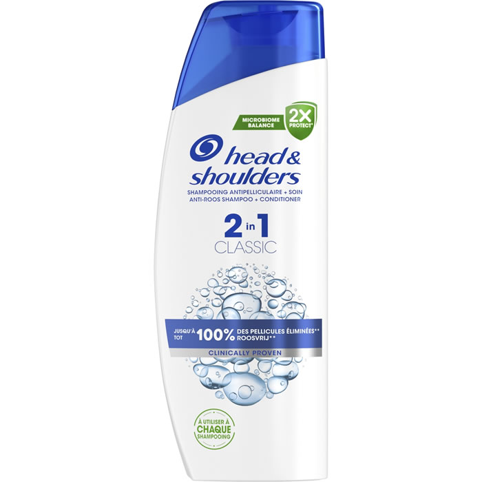 HEAD & SHOULDERS Classic – Shampoing antipelliculaire 2 en 1 300 ml