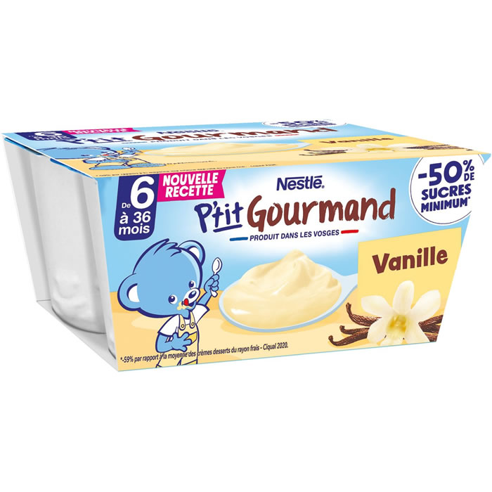 NESTLE P’tit gourmand – Dessert à la vanille 400 g
