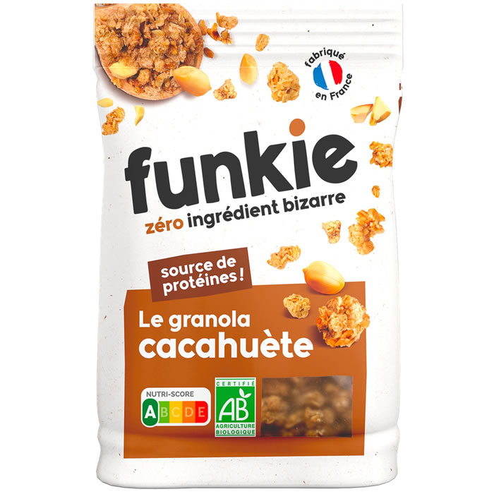 FUNKIE – Le Granola Céréales aux graines, avoines et cacahuètes bio 300g