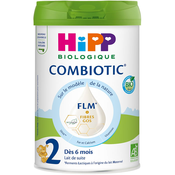 Lait 2ème âge en poudre dès 6 mois bio HIPP Combiotic