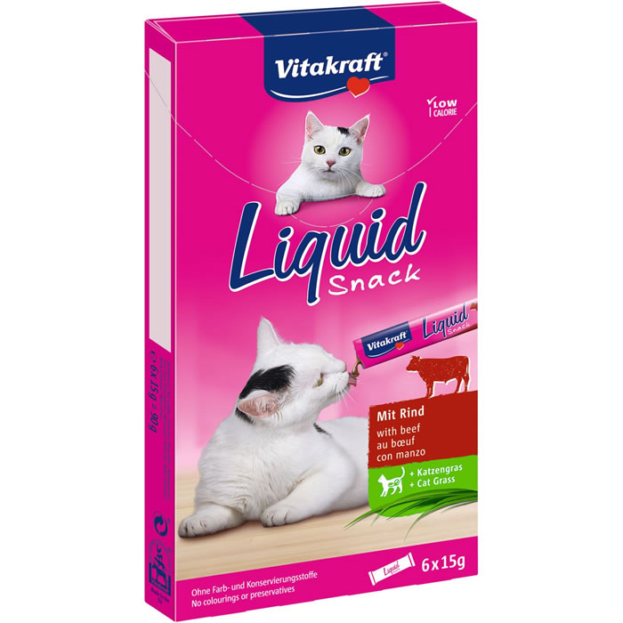 VITAKRAFT Liquid Snack Friandises pour chat au bœuf
