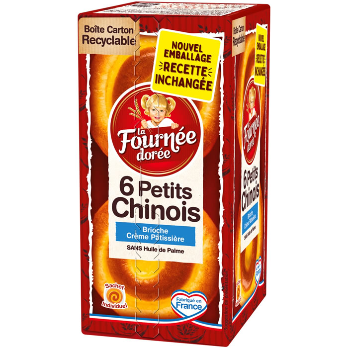 LA FOURNEE DOREE – Petits pains chinois à la crème pâtissière 300 g