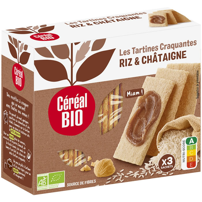 Tartines craquantes châtaigne bio