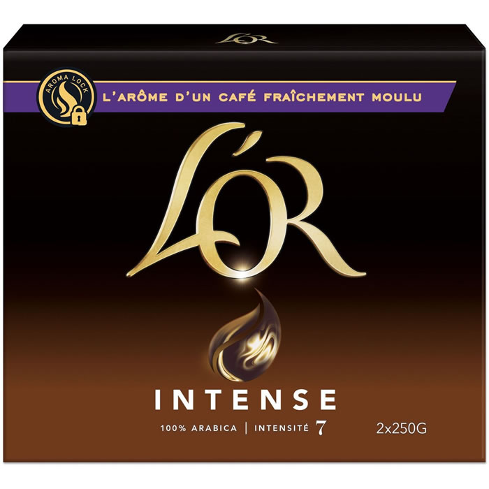 L’OR Café moulu intense N°7 2x250g