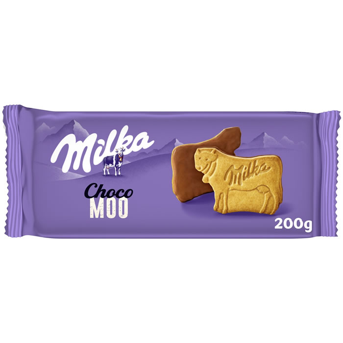 Biscuits nappés au chocolat au lait MILKA Choco Moo 200g