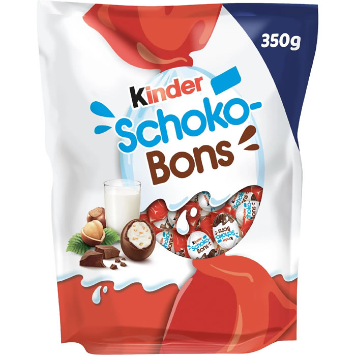 KINDER Schokobons – Bonbons chocolat & noisettes 350g