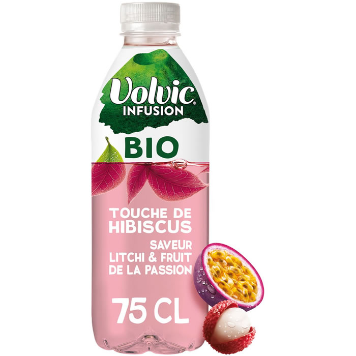 VOLVIC – Infusion Bio Hibiscus, Litchi & Passion 75 cl