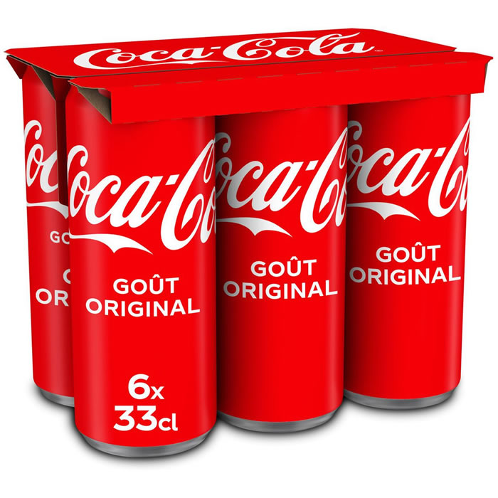 COCA-COLA – Boisson gazeuse aux extraits végétaux 6 x 33 cl