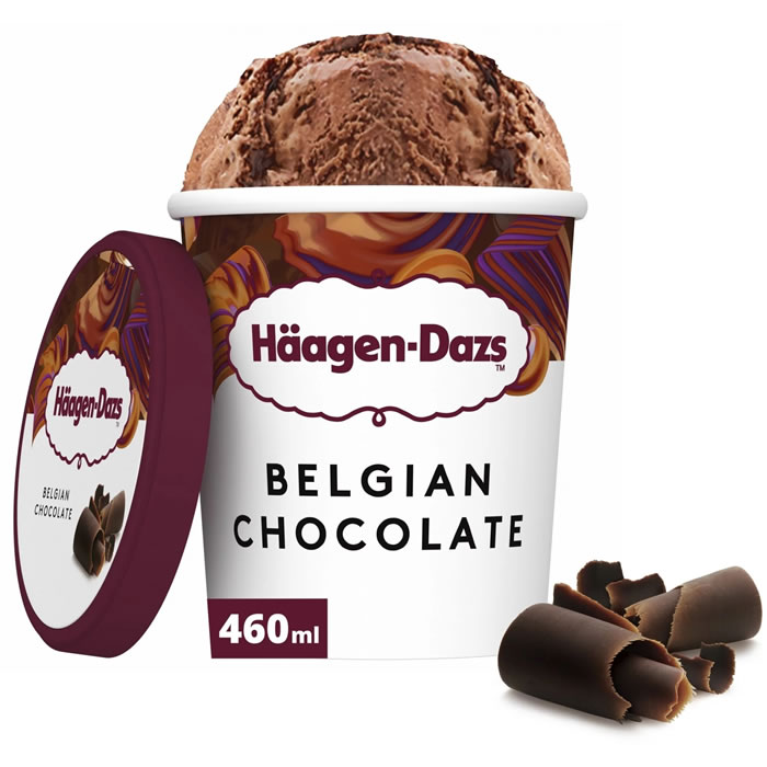 HÄAGEN-DAZS – Crème glacée à la vanille et chocolat belge