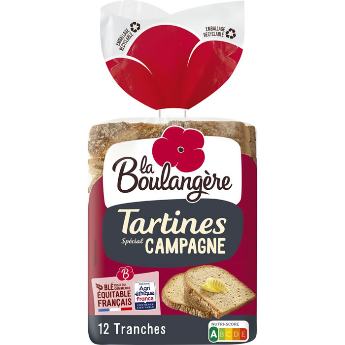 LA BOULANGERE – Tartine de campagne nature 450g