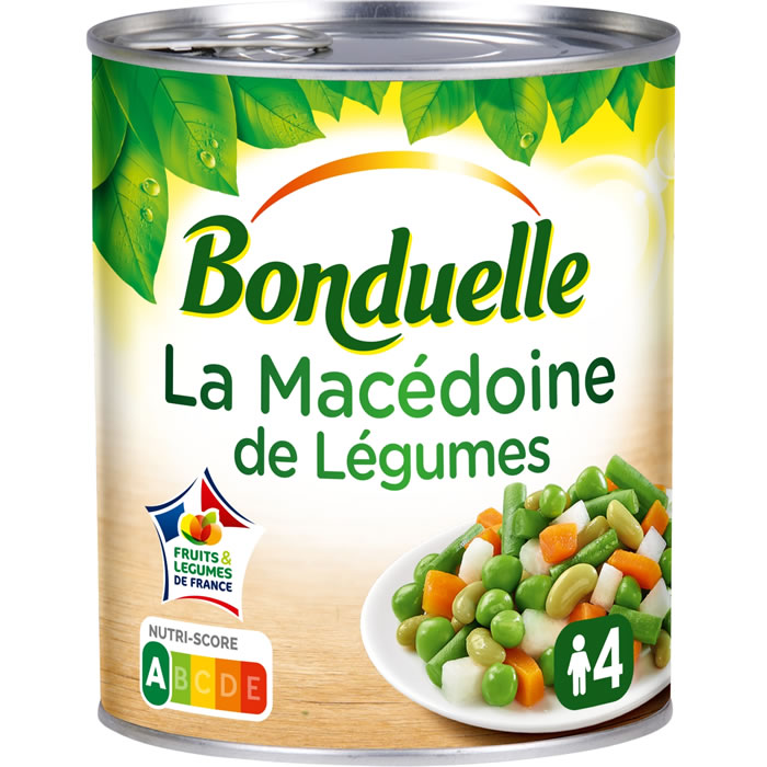 BONDUELLE – Macédoine de légumes Grand Format 530g