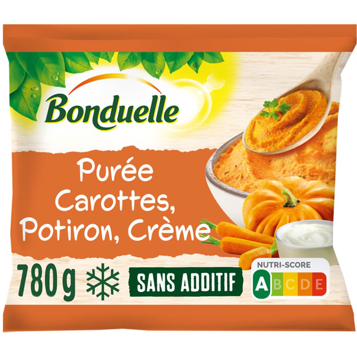 BONDUELLE – Purée de carottes, potiron et crème 780g