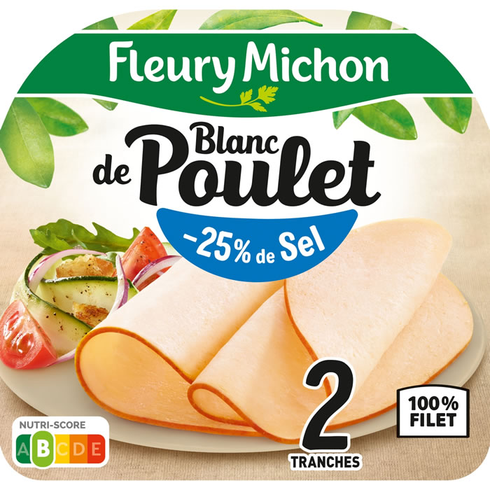 FLEURY MICHON – Blanc de poulet -25% de sel (80 g)