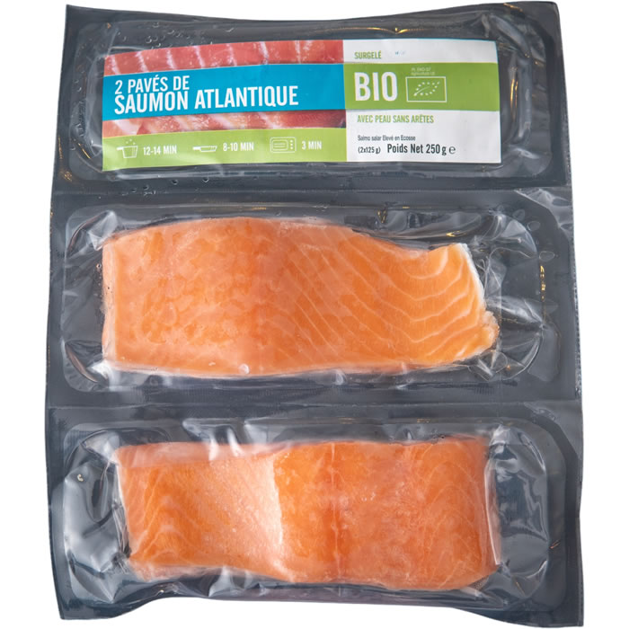 SAUMON – Pavés de saumon bio 2x125g