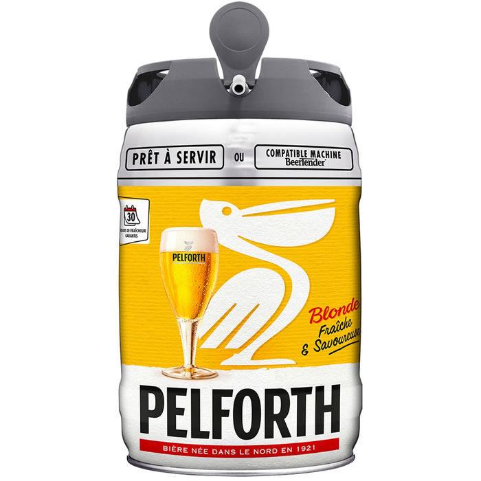 PELFORTH – Fût de bière blonde Nord – Beertender 5 L