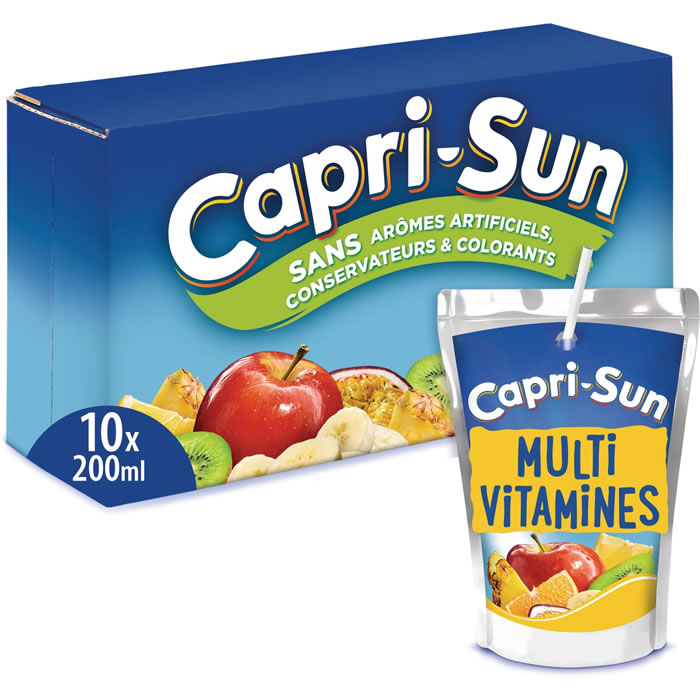 CAPRI-SUN – Boisson aux fruits Multi Vitamines 10 x 20 cl