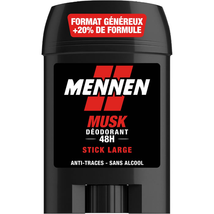 MENNEN Musk – Déodorant stick homme anti-traces 24h 60 ml