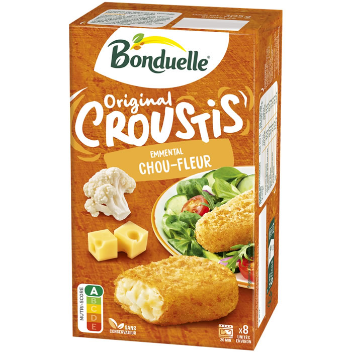 BONDUELLE Croustis de Légumes – Chou-fleur et fromage panés 305g
