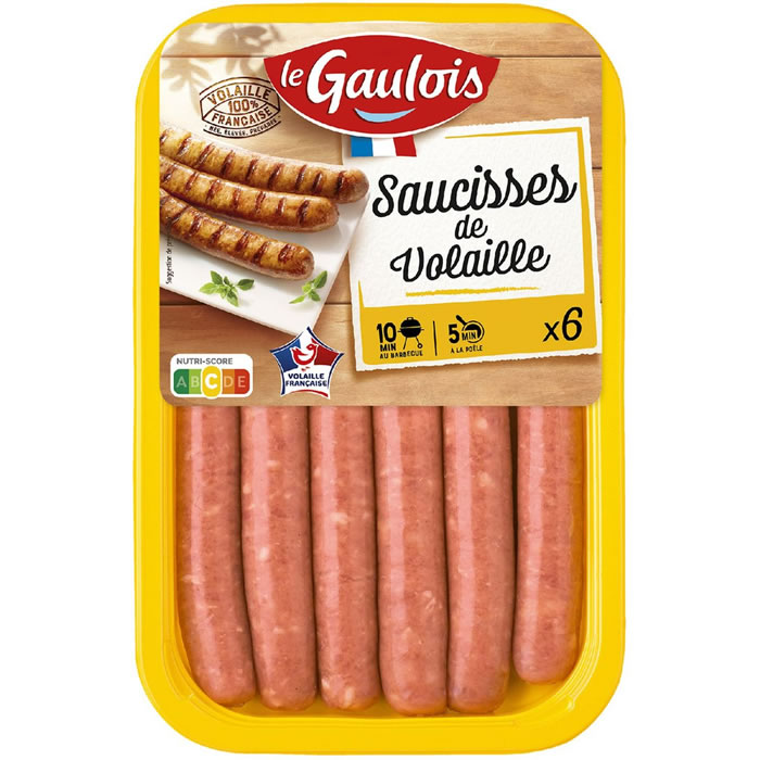LE GAULOIS – Saucisses de volaille (300 g)