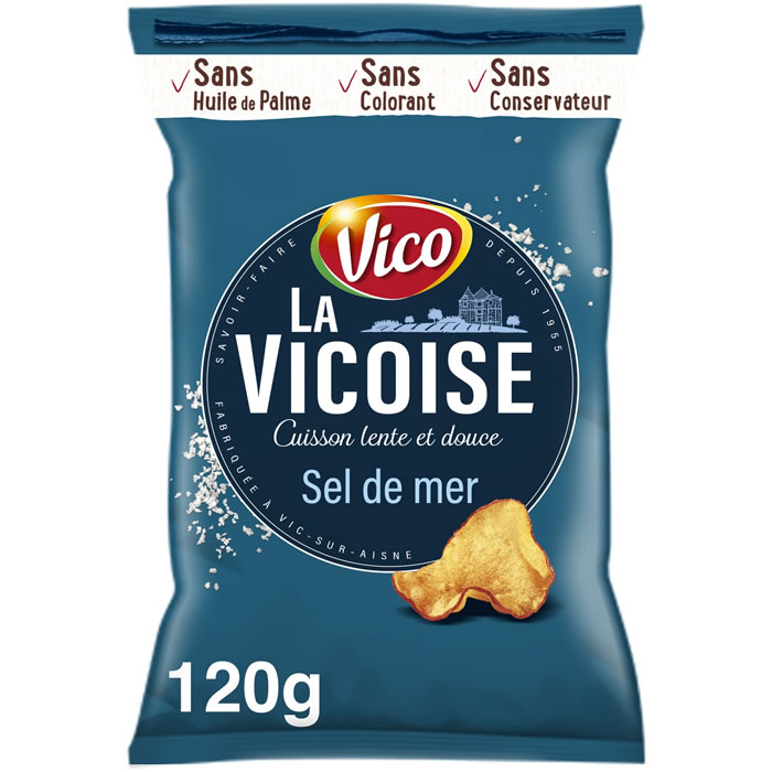 VICO La Vicoise – Chips nature au sel marin 120g