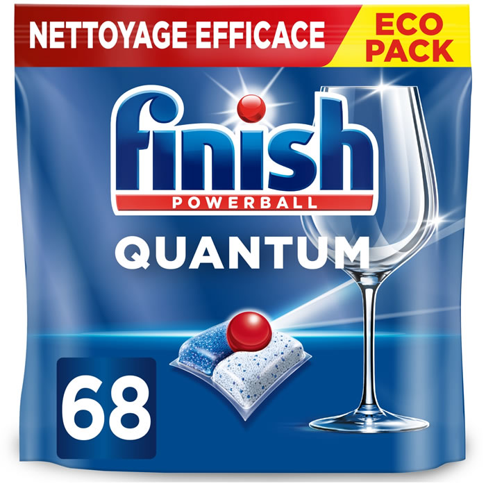 FINISH Powerball Quantum Tablettes lave-vaisselle tout en 1 68 tablettes