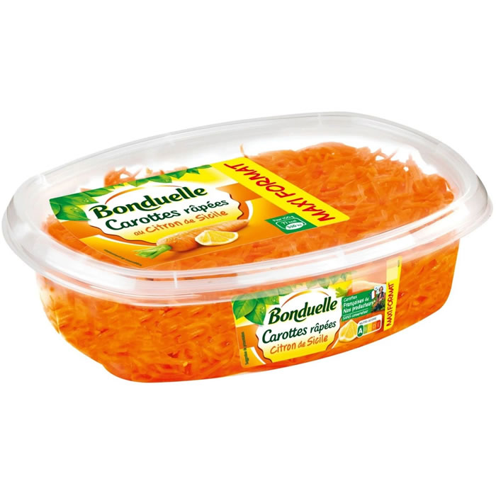 BONDUELLE – Carottes râpées au citron de Sicile 1kg