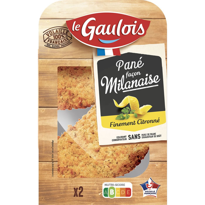LE GAULOIS – Panés façon milanaise finement citronné 200g