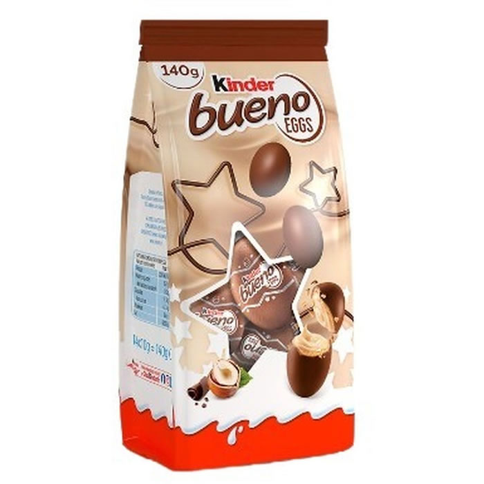 KINDER Bueno – Mini oeufs chocolat lait & noisettes 140g