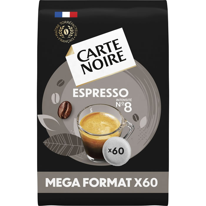 CARTE NOIRE – Dosettes de café espresso N°8 (60 dosettes)