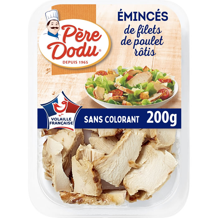 PERE DODU – Émincés de filets de poulet rôtis (200 g)