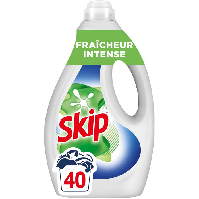 SKIP Lessive liquide fraîcheur intense Moyen Format 40 lavages