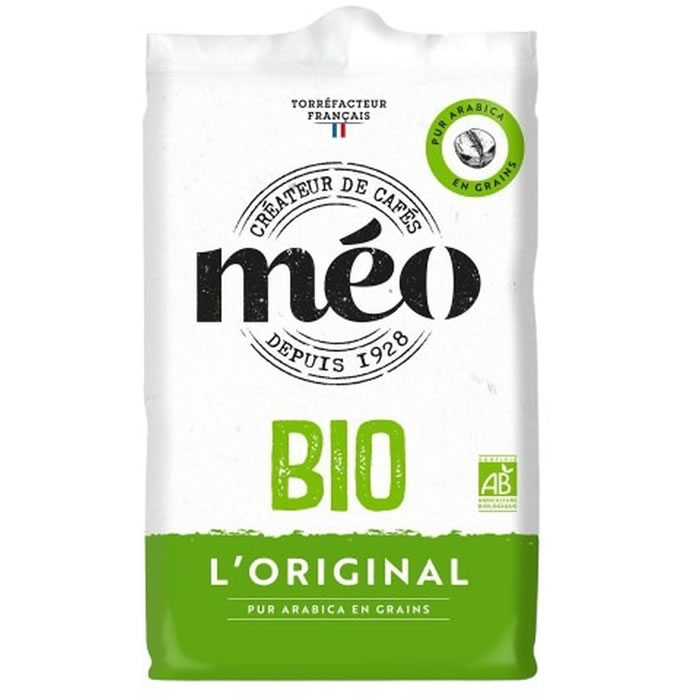 MEO L’Original – Café en grain pur arabica bio 500 g