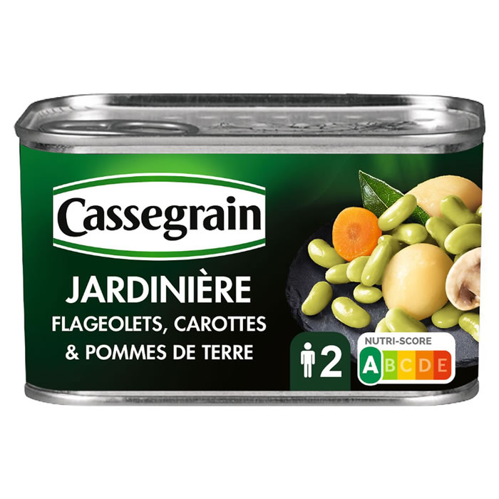 CASSEGRAIN – Jardinière de flageolets, carottes et pommes de terre 265 g