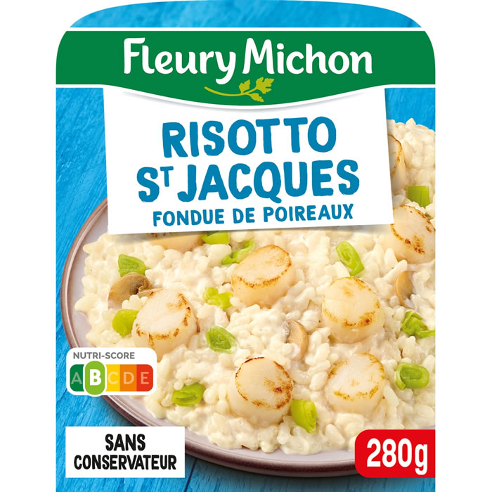 FLEURY MICHON – Risotto à la Saint-Jacques et fondue de poireau 280g