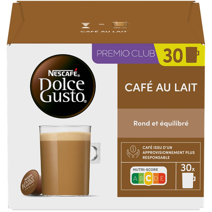 NESCAFE Dolce Gusto – Capsules de café au lait N°7 30 capsules